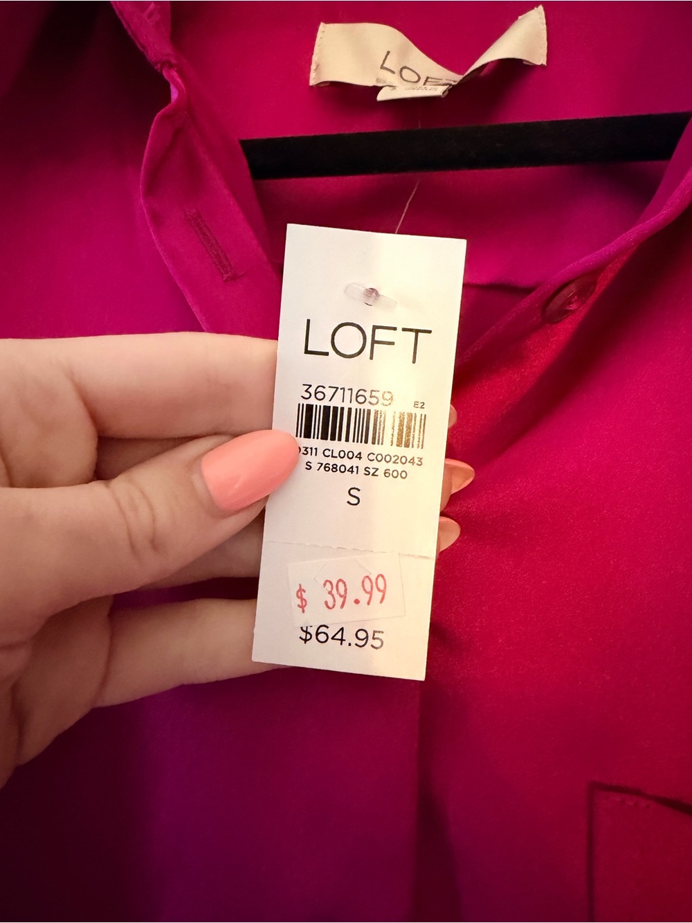 Loft Button Up Small - Picture 2 of 3
